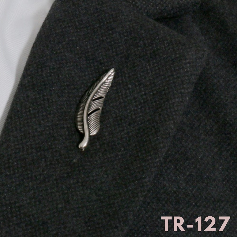Trâm Ghim cài áo Vest Nam Nữ hình chiếc lông vũ TR-127 {Phụ Kiện Áo Vest - AdamZone}