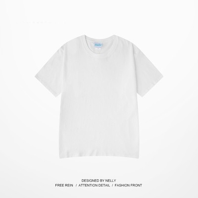 Áo thun trơn Nelly 100% cotton basic bộ màu áo phông basic đen trắng xanh đen