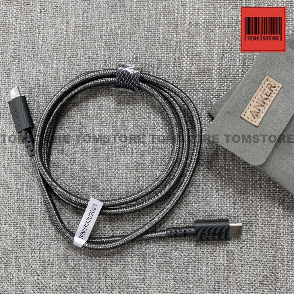 Cáp sạc ANKER PowerLine Select+ Usb-C to Usb-C cable 2.0 ANKER A8032 0.9M và Anker A8033 dài 1.8m
