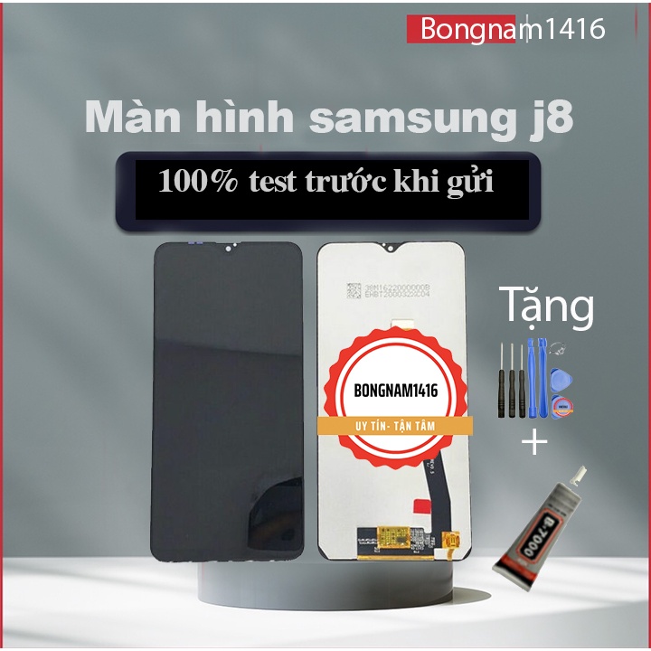 Màn hình samsung J8 2018, J810 oled tặng kèm bộ sửa và keo dán b7000