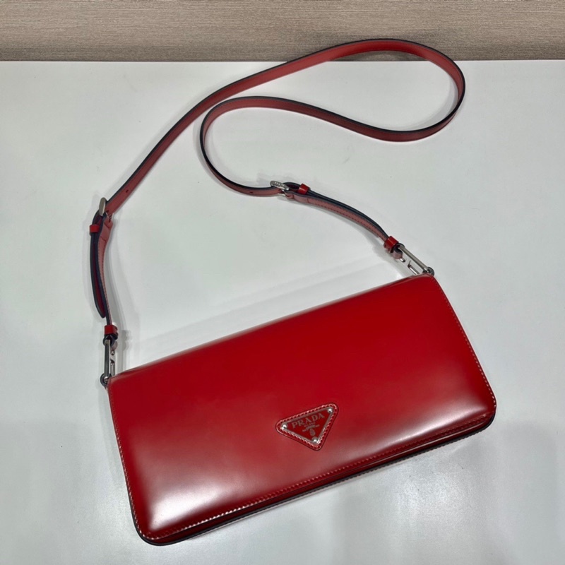 Túi kẹp nách nữ thương hiệu Prada cao cấp dáng chữ nhật hàng vip 1-1