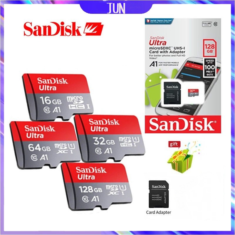 Thẻ Nhớ micro sd ultra a1 tf 16gb / 32gb / 64gb / 128gb / 256gb