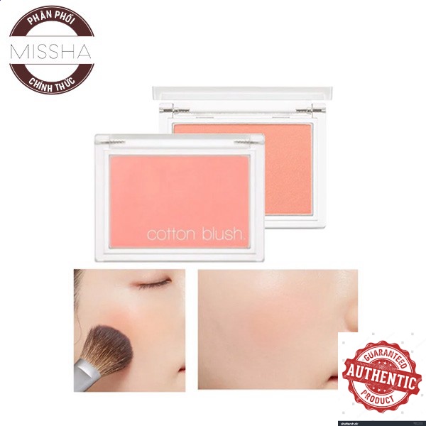 Phấn Má Hồng Dạng Nén Xinh Xắn Missha Cotton Blush 4g