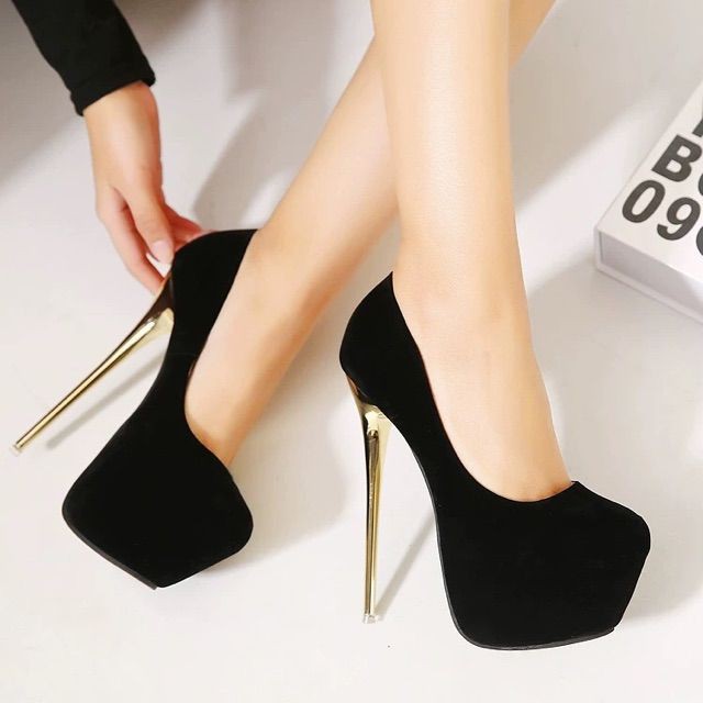 (ORDER) Giày cao gót 16cm đúp trước big size 34-45 - Ảnh thật