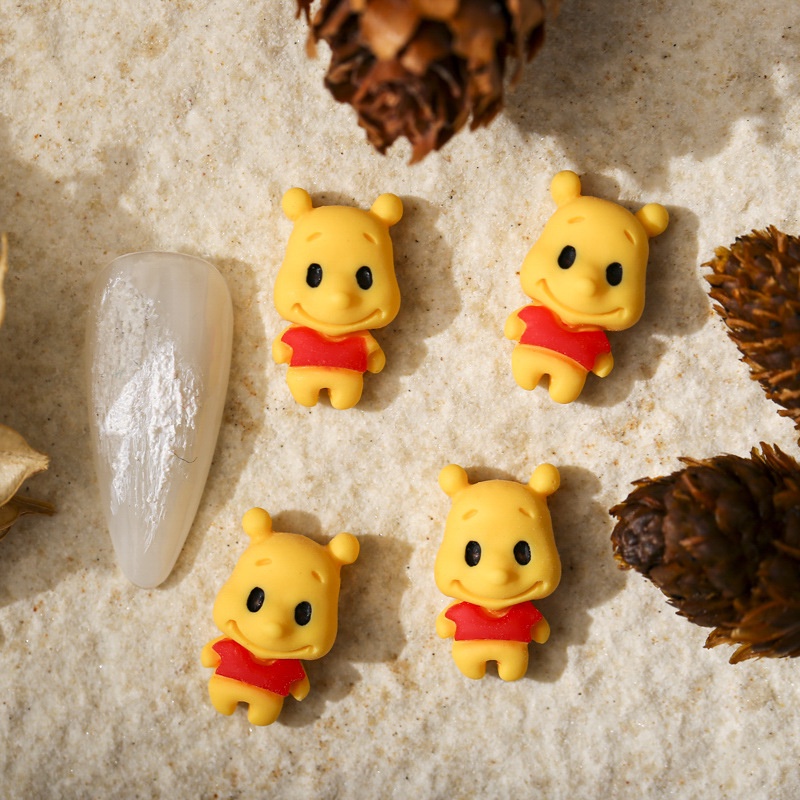 Set 20 Phụ Kiện Trang Trí Móng Tay 3D Hình Động Vật Dễ Thương