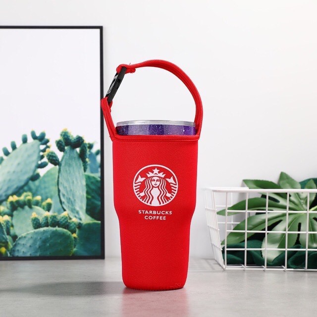 FREESHIP ĐƠN 50K _ Túi đựng ly giữ nhiệt Starbucks nhiều màu cao cấp