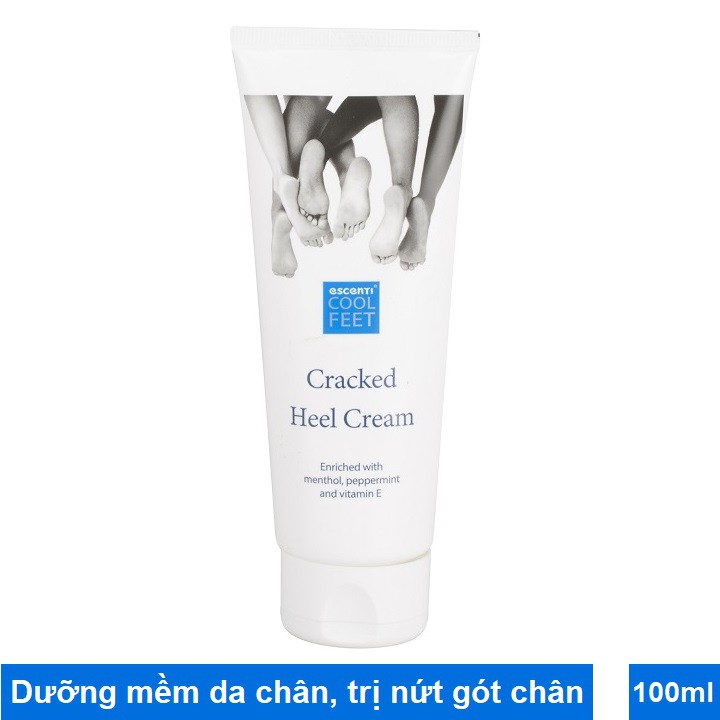 Kem dưỡng mềm gót chân, ngăn ngừa nứt gót chân Escenti Cracked Heel Cream 100ml