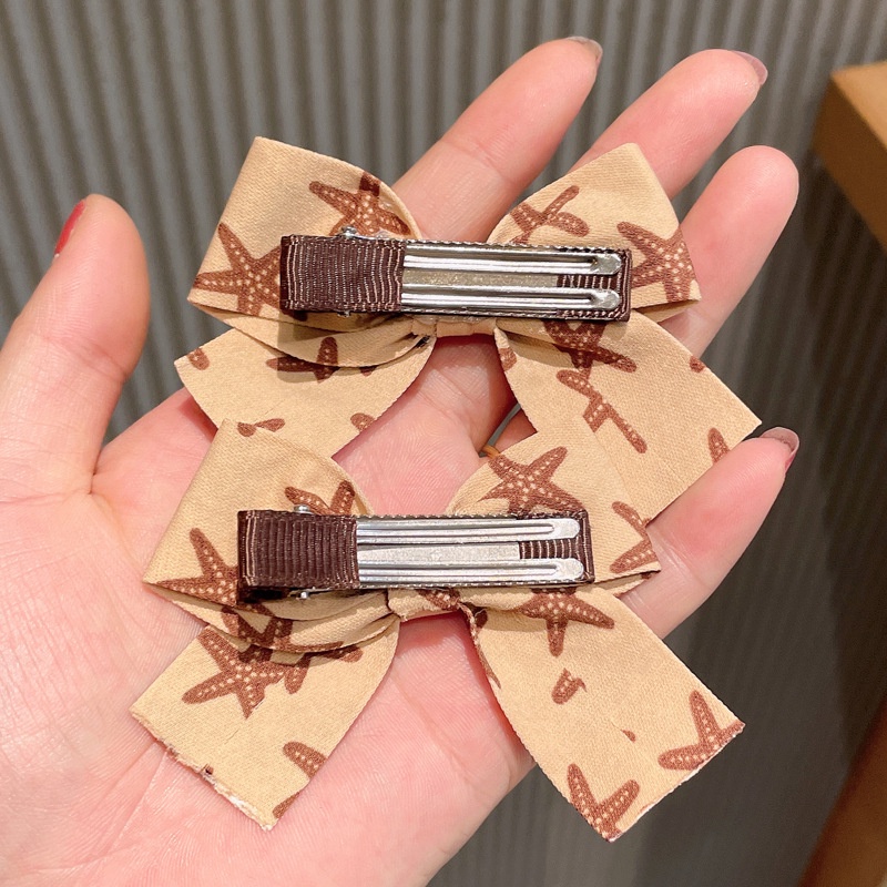 Set 2 Kẹp Tóc Hình Nơ Dễ Thương Phong Cách Hàn Quốc Thời Trang Cho Nữ