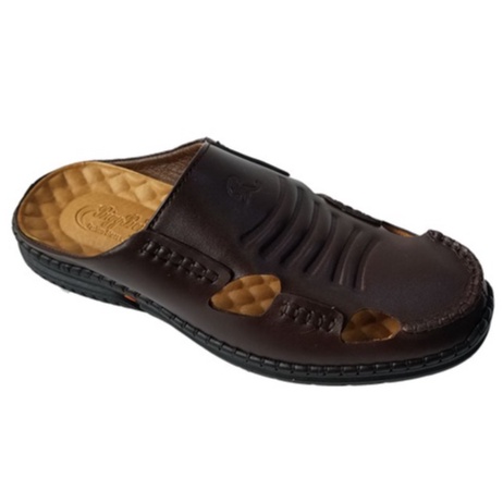 Dép bít đầu rọ nam da bò thật BIGBEN cao cấp SB92