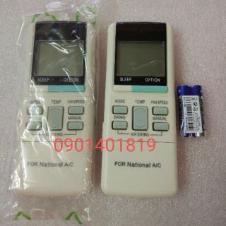 Điều khiển máy lạnh National (nút xanh dương)
