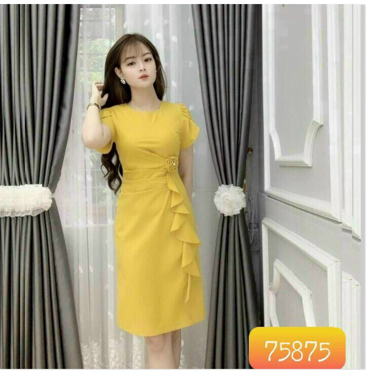 ĐẦM UMI ĐÍNH NGỌC SANG TRỌNG,2 MÀU XINH XẮN CHO MÙA HÈ NĂM 2021 KHÁNH AN FASHION