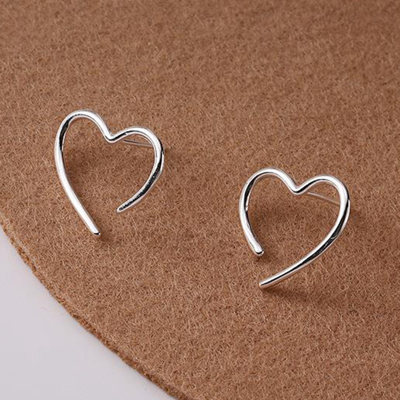 Khuyên Tai Hình Trái Tim Bằng Đồng Thiết Kế Sáng Tạo Thời Trang Cho Nữ