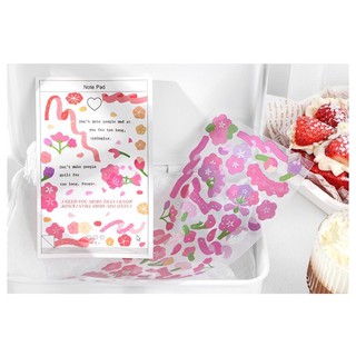 Sticker hoa trang trí sổ DIY
