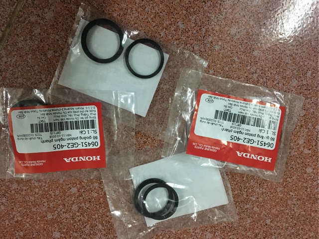 Bộ Doăng pít tông phanh đĩa honda loại 1 pit và 2 pít