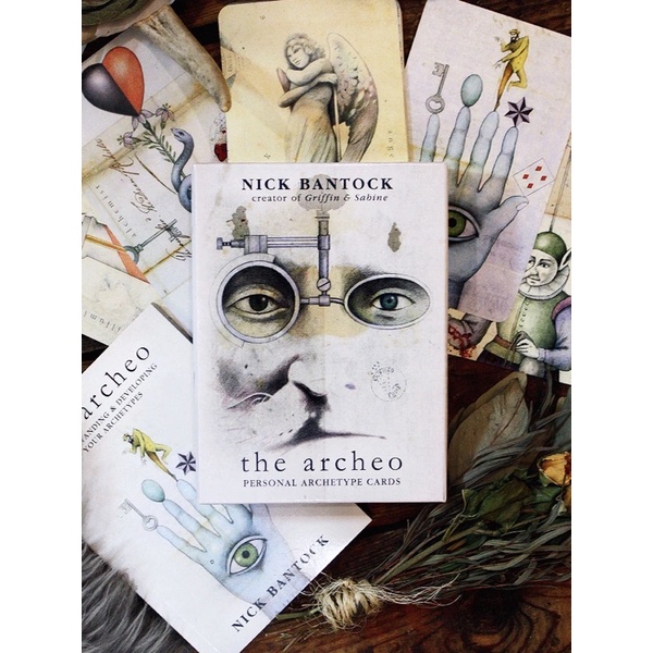 Bộ bài The Archeo - Nick Bantock - 40 lá bài kèm hướng dẫn - Order Amazon US