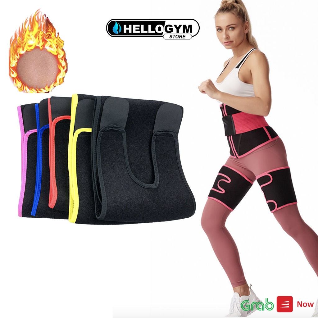 [ 1 CẶP ] Đai Nịt Bắp Chân HelloGym Đốt Cháy Mỡ Thừa Giảm Calo Cho Nữ, Ngăn Ngừa Chảy Xệ