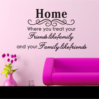 Decal dán tường chữ HOME 01
