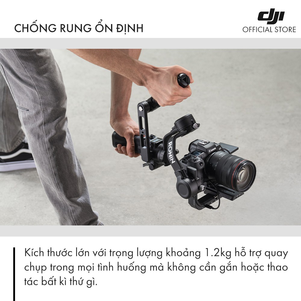 Tay cầm gimbal DJI Ronin RSC 2 chống rung máy ảnh - Cam Kết Chính Hãng