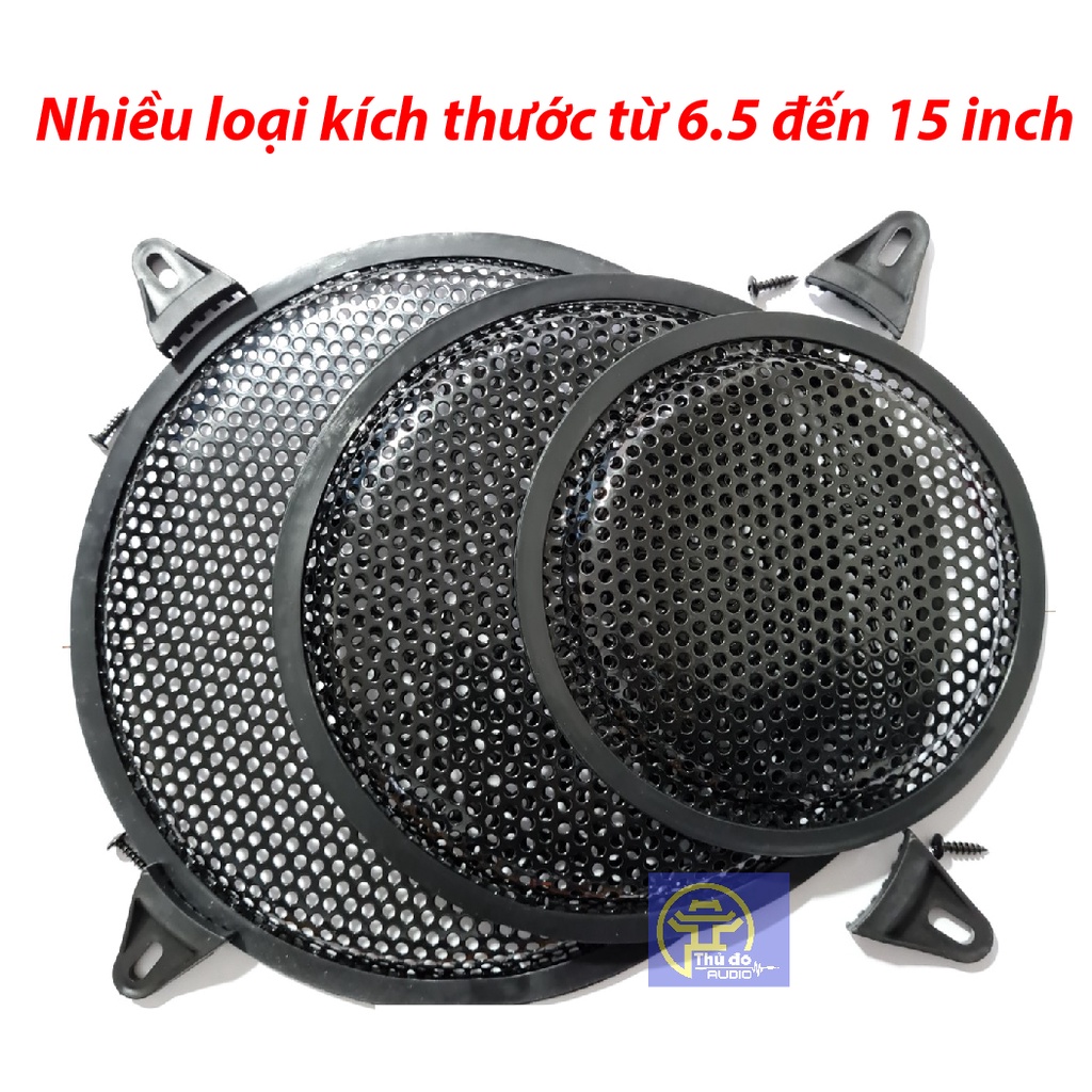 Màng lưới bảo vệ loa từ 5 inch đến 15 inch - Màng loa, mặt nạ loa bằng sắt dùng cho loa sân khấu hoặc loa ô tô