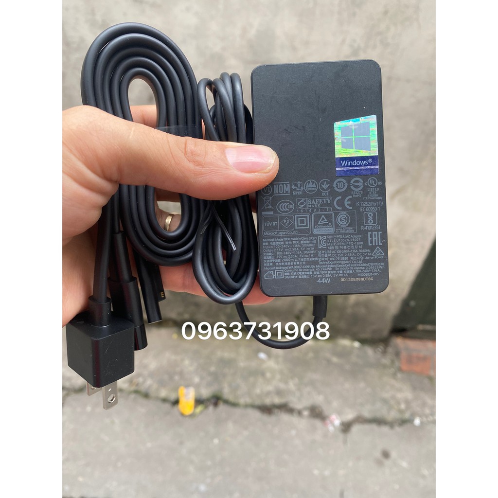 Sạc Surface 1800 44w zin tháo máy bảo hành 12 tháng