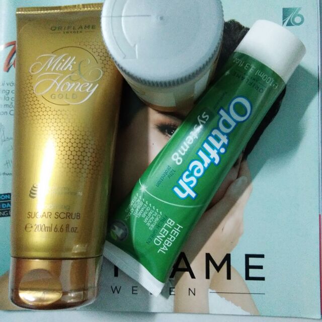 Compo 2 kem  danh rang,  sua tam va omeaga, nước hoa,