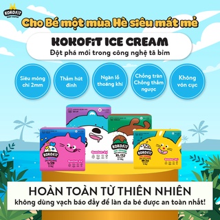 Combo 4 Tã Quần KOKOFiT Ice Cream Nội Địa Hàn Quốc 2mm Khô Thoáng Thấm Hút Chống Tràn Cho Bé Size M30/L26/XL22/Jumbo18