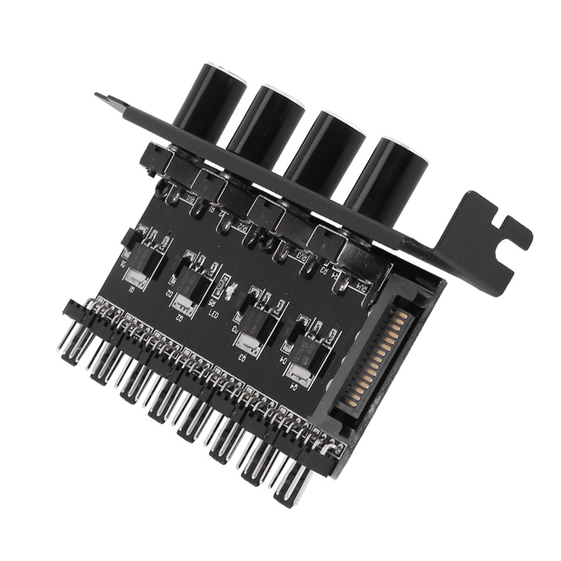 Mua Pc 8 Channels Fan Hub 4 Knob Cooling Fan Speed Controller For Cpu Case Hdd Vga Pwm Fan Pci
