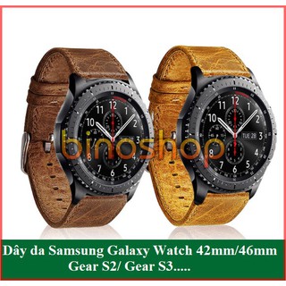 Dây da đồng hồ Samsung Galaxy watch 42mm/ 46mm