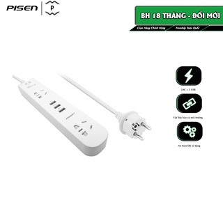 Ổ điện PISEN K-23(EP) (2 x AC , 3 x USB) - Hàng chính hãng