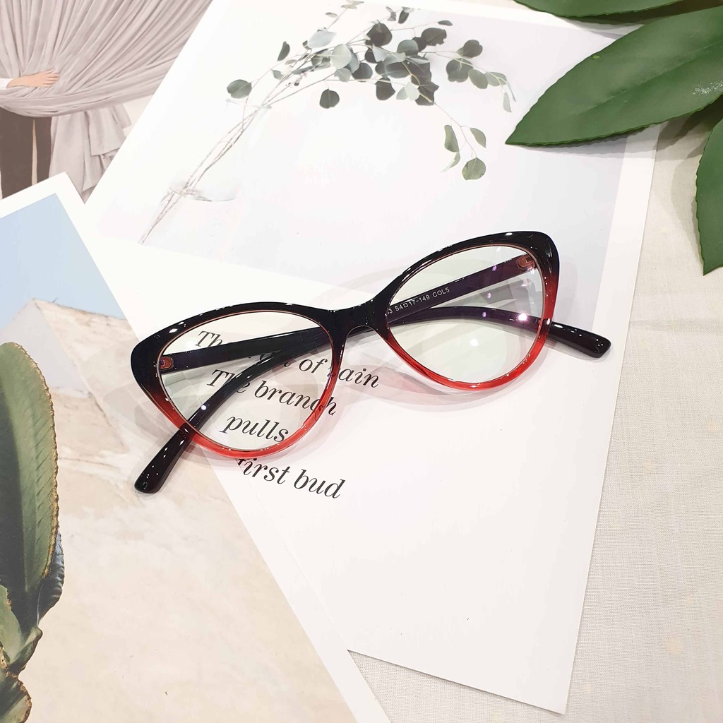 GỌNG MẮT MÈO NHỰA DẺO (tặng kèm hộp đựng kính)