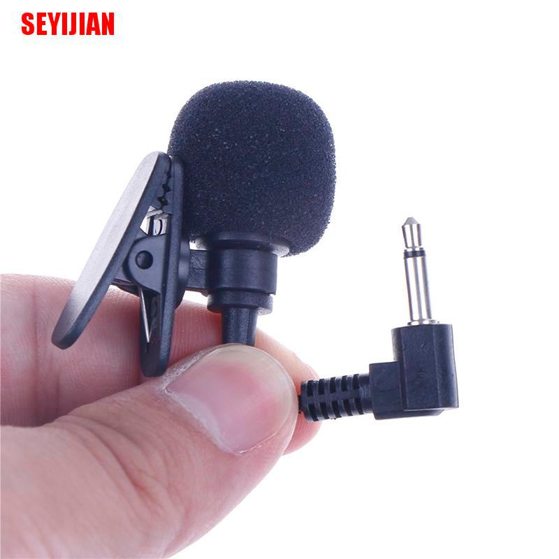 (SEY) Mini Mic Microphone Case For Smartphone Recording Pc Clip-On Lapel Microphone