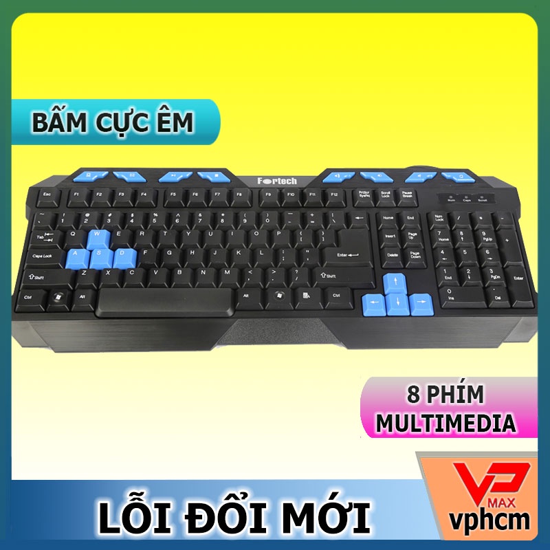 Bàn phím Giả cơ Mikuso  R8 Fortech KB132 Mini Gaming chơi game, văn phòng
