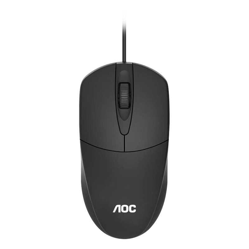 Chuột máy tính AOC MS121 có dây hiệu suất cao 1200 DPI kiểu dáng phong cách hàng chính hãng