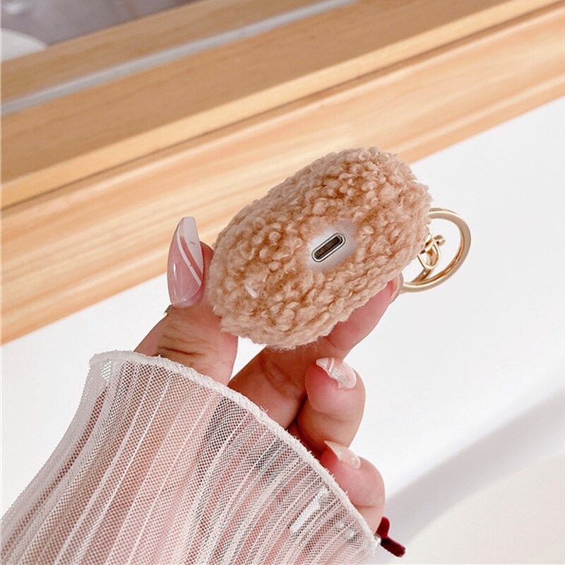 Vỏ bảo vệ hộp sạc tai nghe Airpods 1 2 Pro hình gấu bông dễ thương