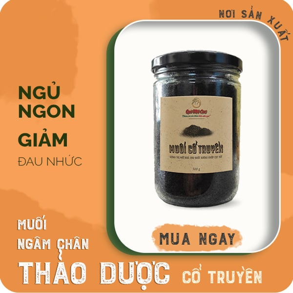 Muối ngâm chân (loại cao cấp),  giúp ngủ ngon, đau nhức xương khớp QUÊ MỘT CỤC 500G (HANDMADE)