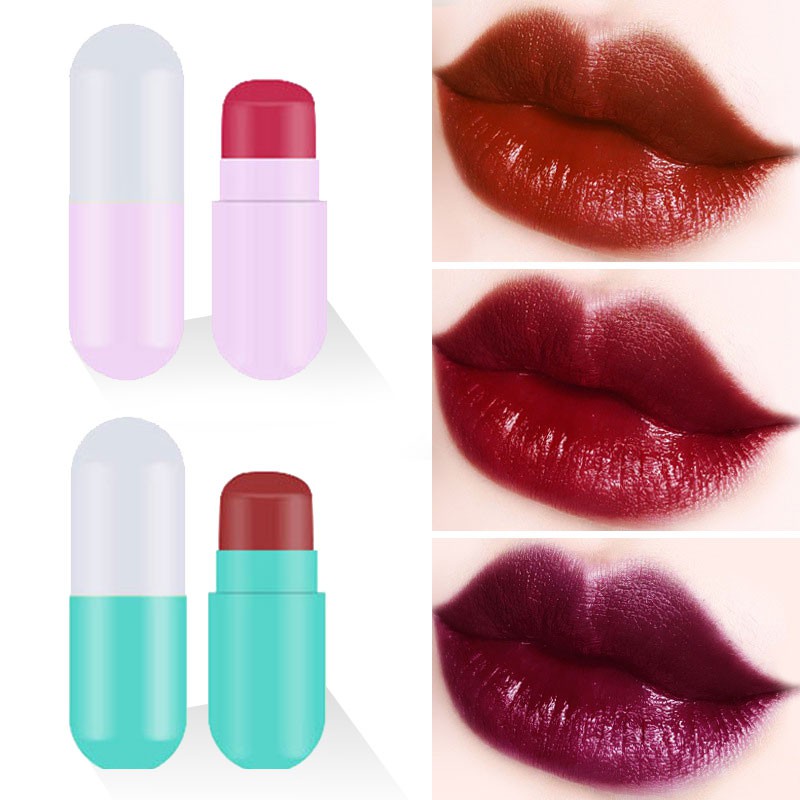 Son môi dưỡng ẩm lâu trôi hình dáng viên thuốc con nhộng dễ thương thương hiệu GUDU | BigBuy360 - bigbuy360.vn