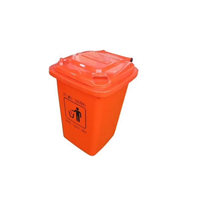 Thùng rác nhựa HDPE  60 lít có 4 bánh xe