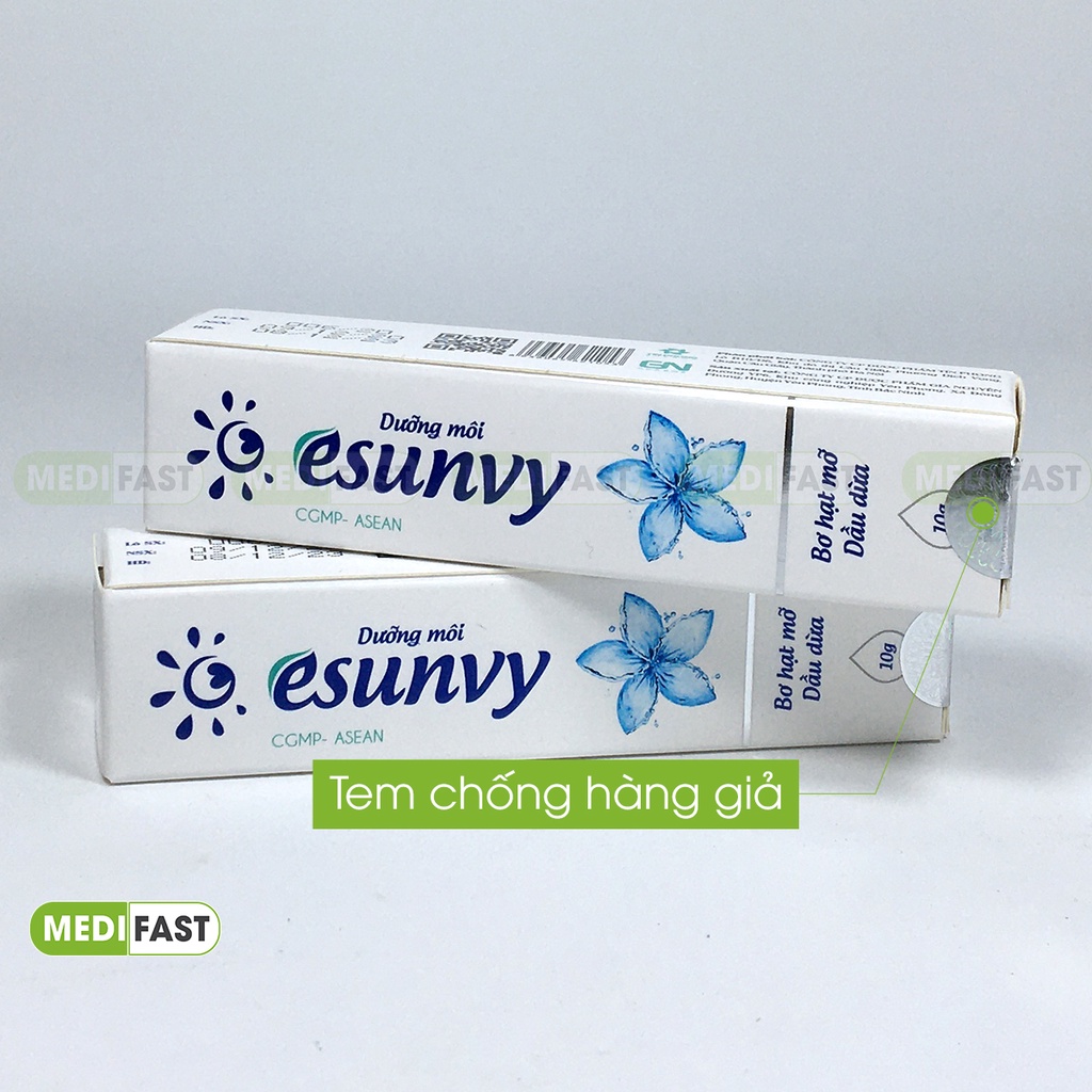 Kem dưỡng môi Esunvy Tuýp 10g - dưỡng ẩm, chống nẻ môi từ thảo dược
