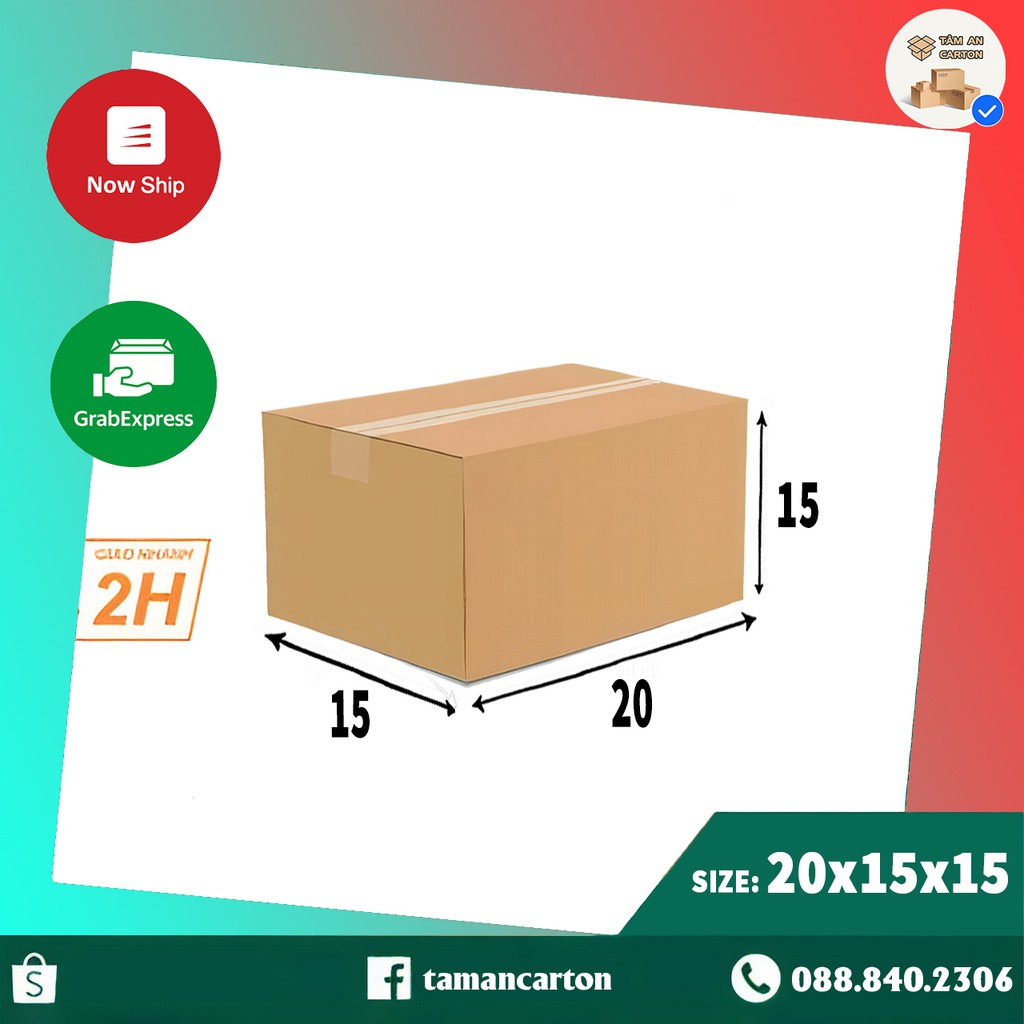 Hộp carton 20x15x10