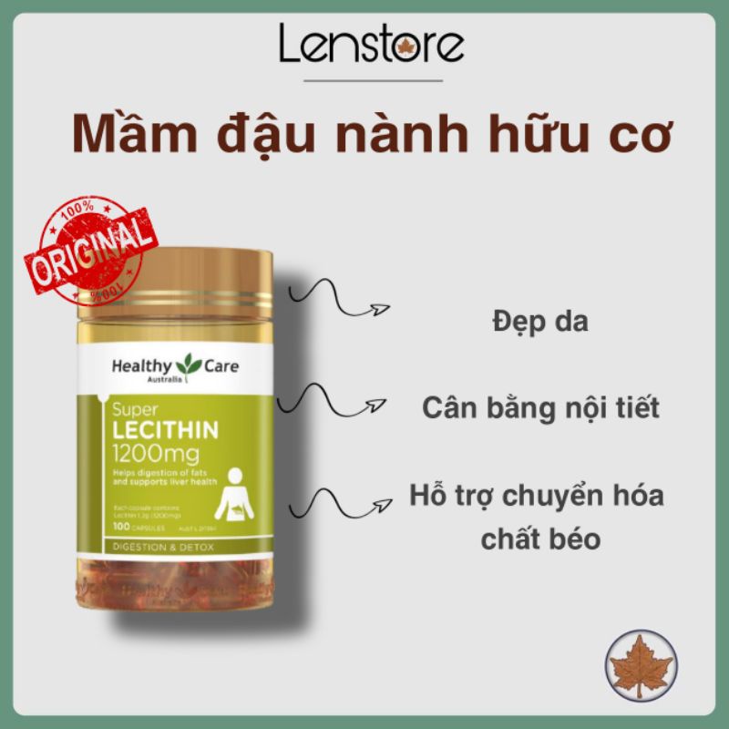 Mầm Đậu Nành Lecithin Helathy 1200mg
