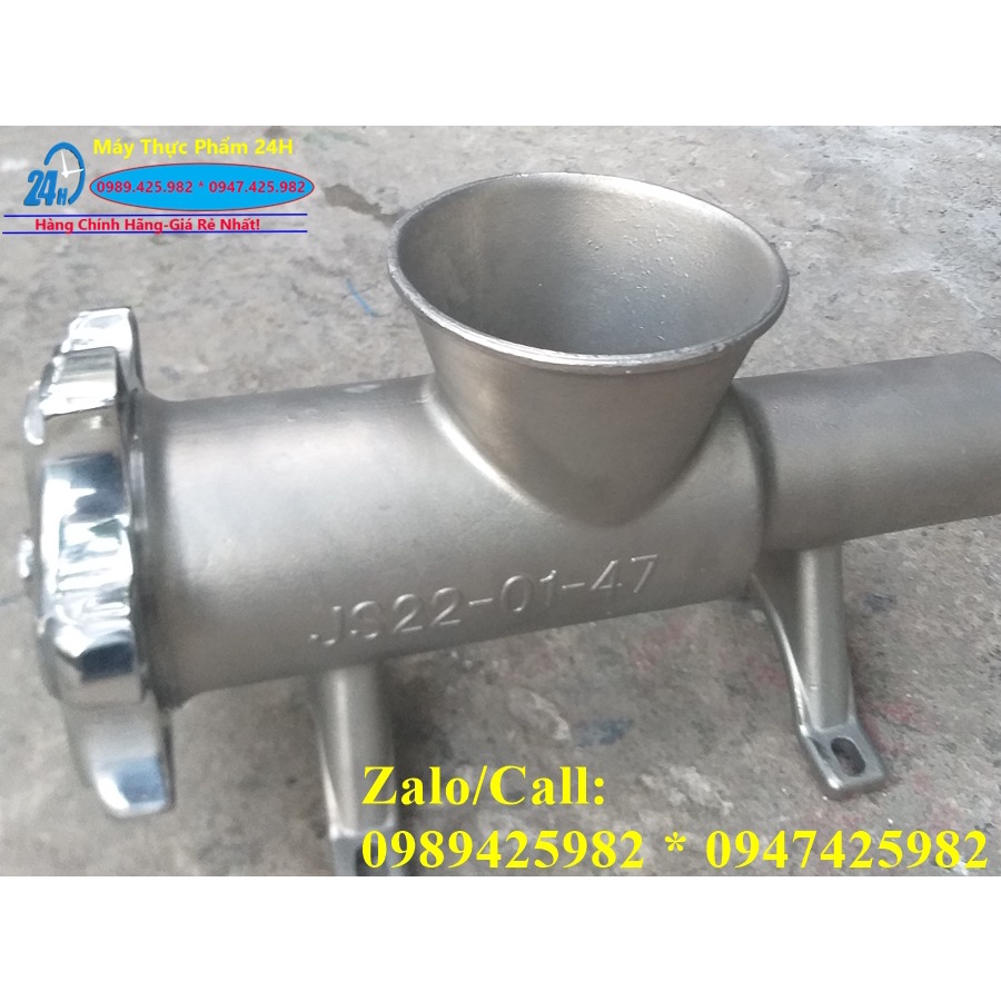 Cối xay Inox 32 không chân,phễu lắp cho mô tơ từ 2kw trở lên