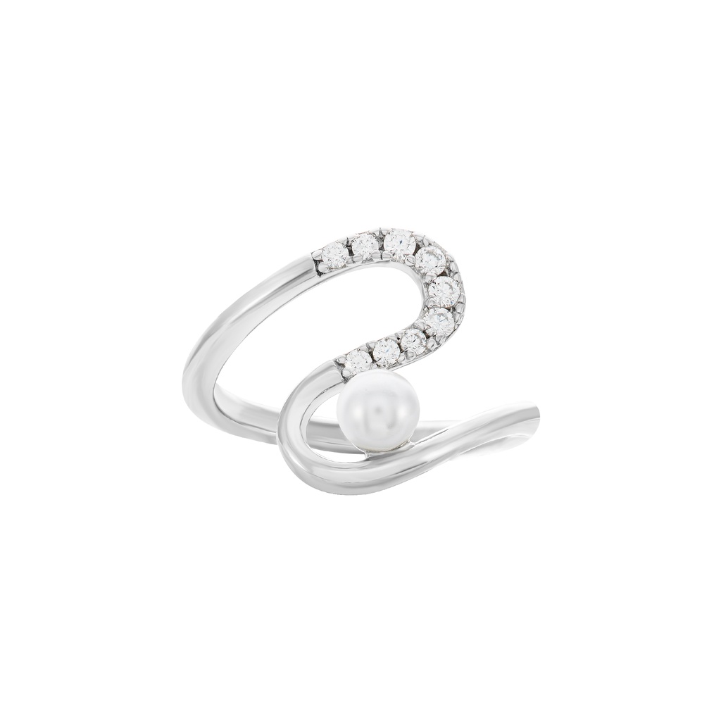 Nhẫn bạc đính ngọc trai nhân tạo PNJSilver NHXMW060001