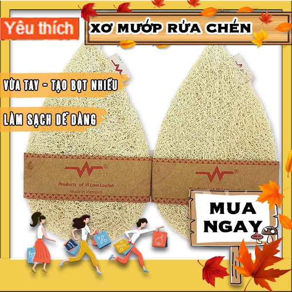 Xơ mướp rửa chén Quê Một Cục