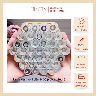 Kính áp tròng tintin | lens 7.0 độ đủ màu nâu, xám tự chọn , giãn tròng tự nhiên, sử dụng 6 tháng, độ cận 0 đến 8 diop