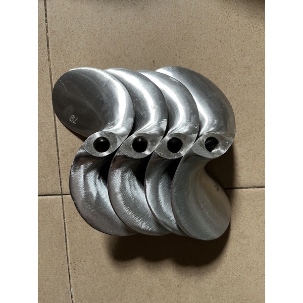 Chân vịt inox thái 7.5hp ( cốt ngay) máy xăng inox 304 lỗ ren 14mm, 16mm