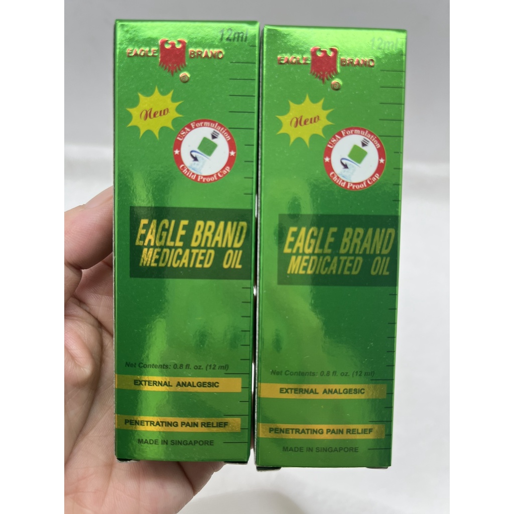 DẦU GIÓ CON Ó EAGLE BRAND SINGAPORE DẠNG LĂN 12ML - CHÍNH HÃNG - moctra251219