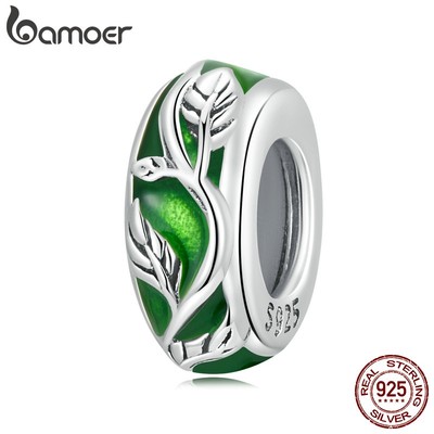 Hạt xỏ Bamoer bằng bạc 925 tiện dụng làm trang sức