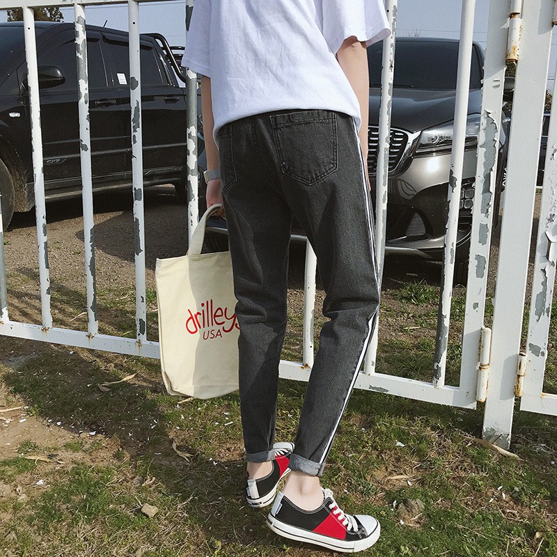 Quần Jeans Baggy Thời Trang Phong Cách Unisex-