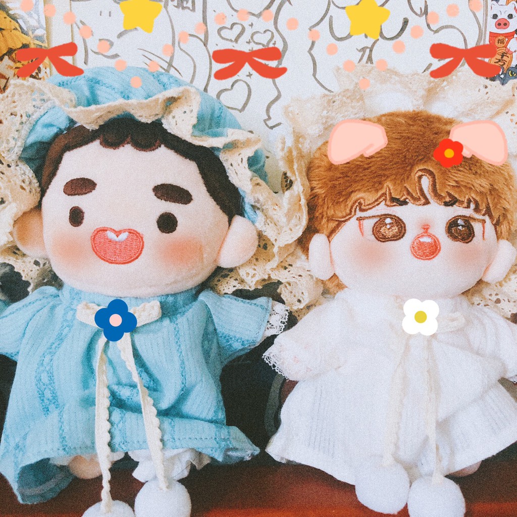 Outfit váy ngủ cho doll 20cm (3 màu)