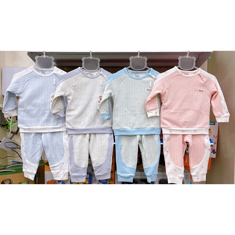 Bộ quần áo Avaler cotton nỉ nhung dài tay cài vai đủ size
